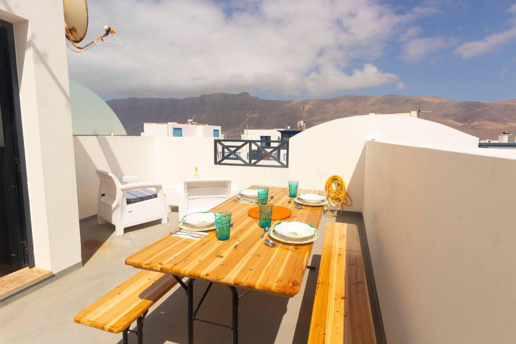 Willa Casa Bianca Caleta De Famara Zewnętrze zdjęcie